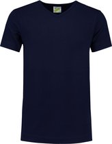 L&S T-shirt V-neck cot/elast SS for him