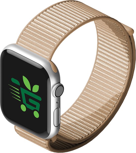 Smartwatch Bandje - Beige/Lichtroze - 38/40/41 mm - Geschikt voor de Apple  Watch | bol.com