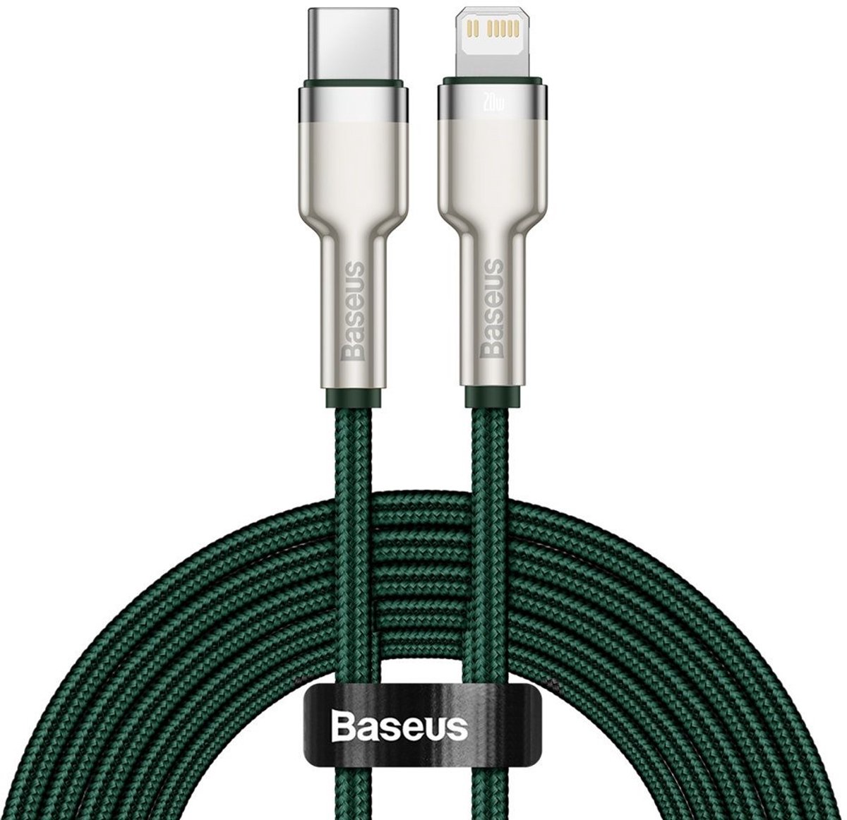 Baseus metal Data Snellaad Kabel USB-C Naar Lightning Kabel - 20W - 2 meter