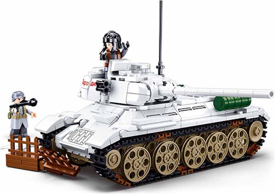 Sluban M38-B0978 - Winter Tank Russisch - 518 onderdelen - Lego Compatibel - Bouwdoos