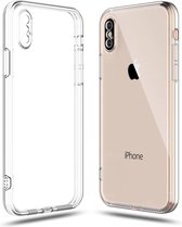 iPhone X Hoesje Transparant - iPhone Xs Hoesje Transparant - Apple iPhone X/Xs Siliconen Hoesje Doorzichtig - Back Cover - Clear