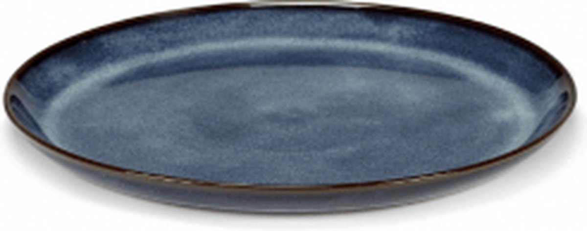 Plat bord donkerblauw - Pascale Naessens