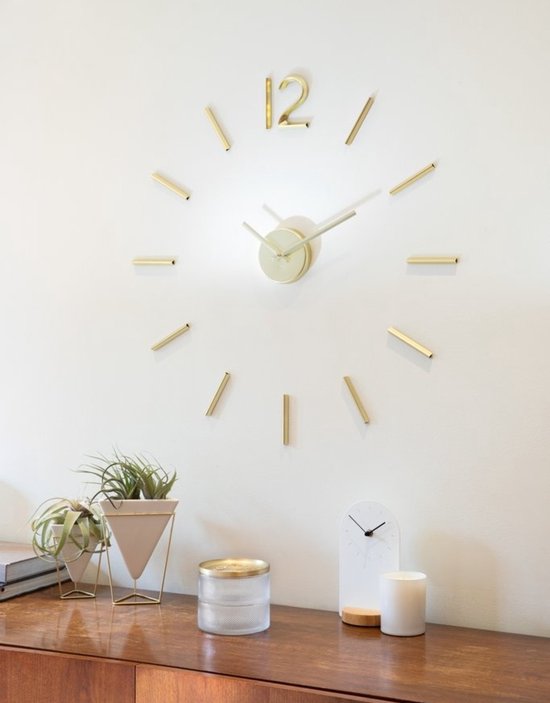 Umbra Wandklok Blink - Messing - 70-90cm kopen