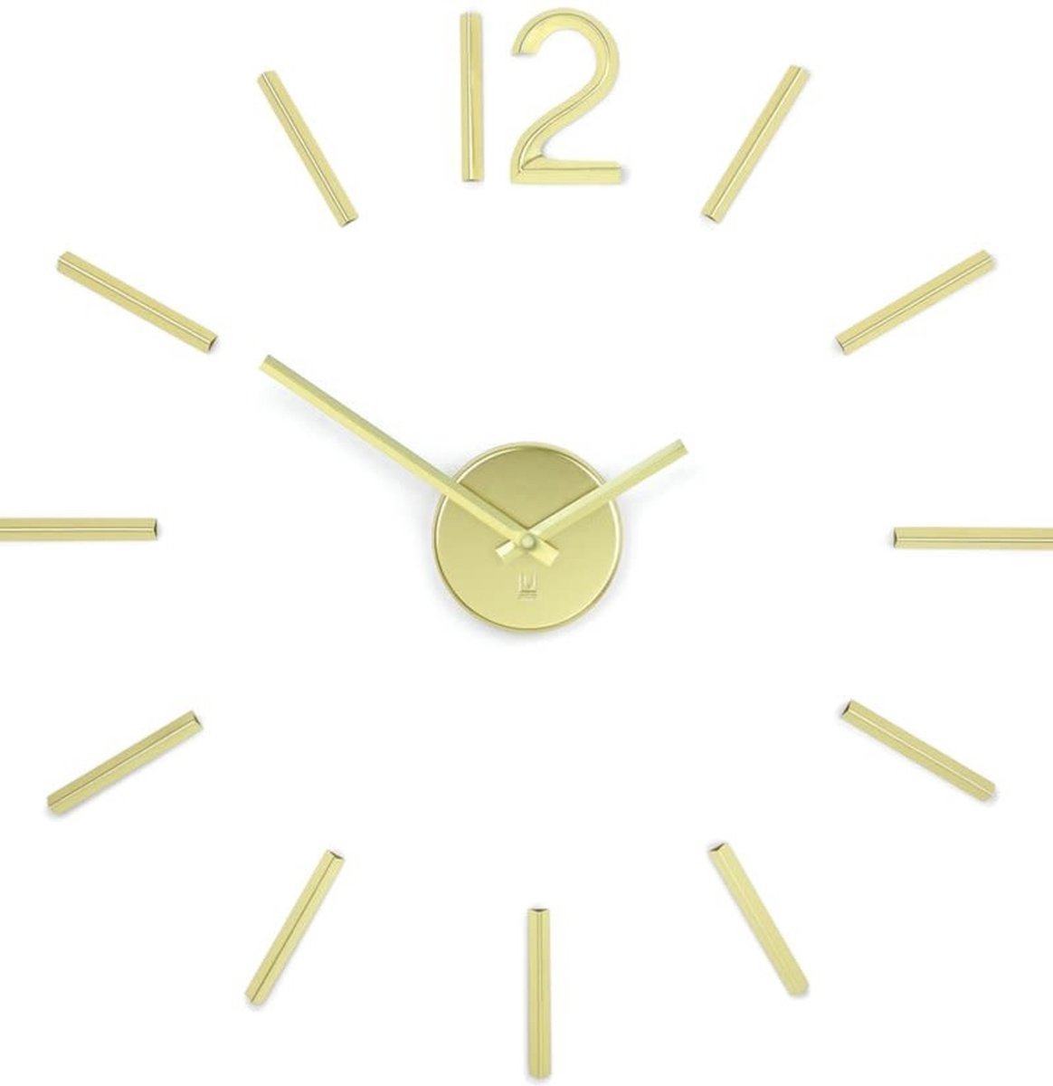 Umbra Goudkleurige wandklok Blink Wall Clock Brass