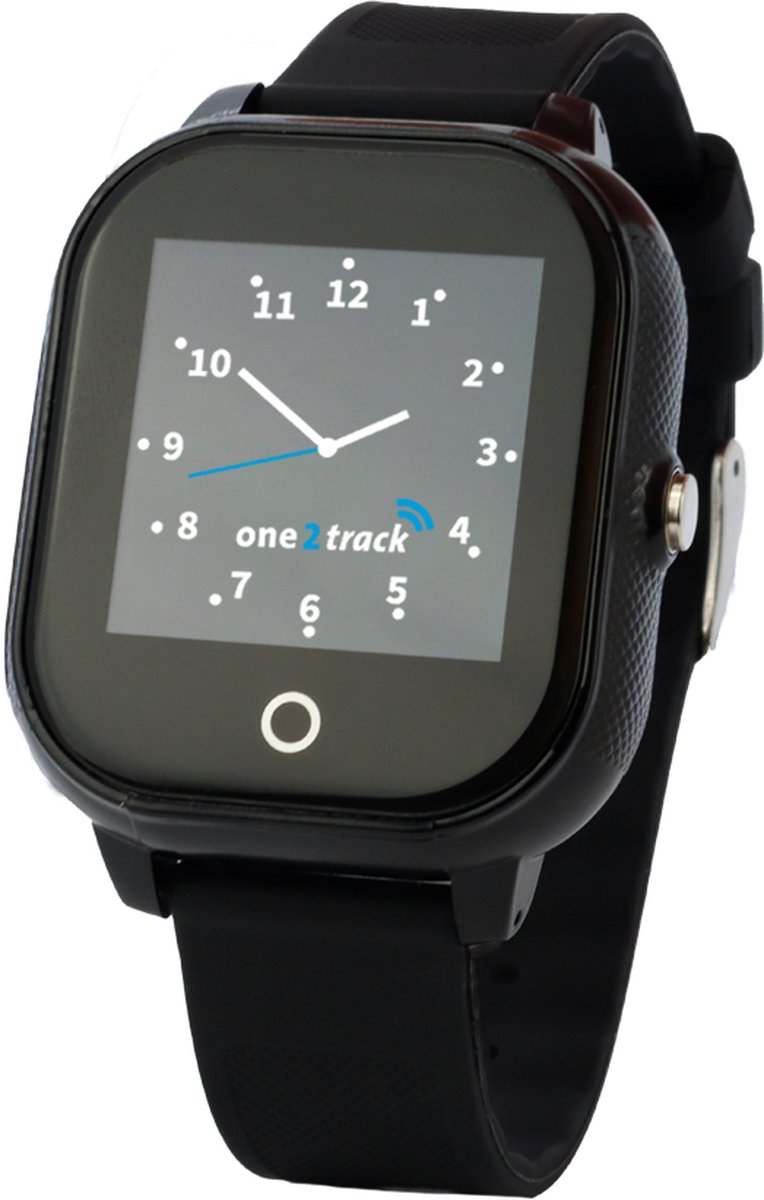 One2track Connect Go - GPS tracker telefoonhorloge voor kinderen - Zwart - GPS met belfunctie - GPS horloge Kind - one2track