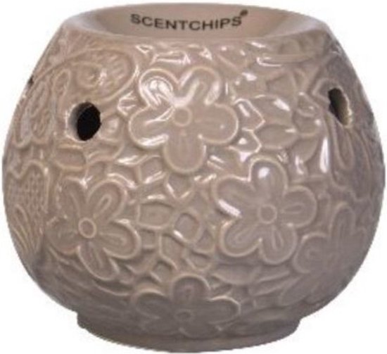 Geurstokjes in taupe keramische Buddha 100ml - geur: Bamboo