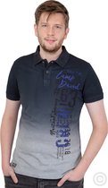 Camp David ® Dip Dye Polo van piqué met rubberprint