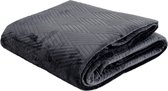 Velvet Bed sprei - Bed sprei - Bed throw - Slaapkamer - Bed sprei 200x220 - Luxe bed sprei - Bed sprei grijs