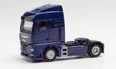 Herpa MAN vrachtwagen TGX GM, blauw 1:87