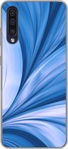 Geschikt voor Samsung Galaxy A50 hoesje - Blauw - Abstract - Design - Siliconen Telefoonhoesje