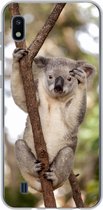 Geschikt voor Samsung Galaxy A10 hoesje - Koala - Takken - Dier - Kinderen - Jongens - Meiden - Siliconen Telefoonhoesje