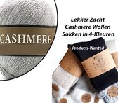 4-Paar Lekker Zacht Cashmere Wollen Sokken in 4-Kleuren-Maat 35-38