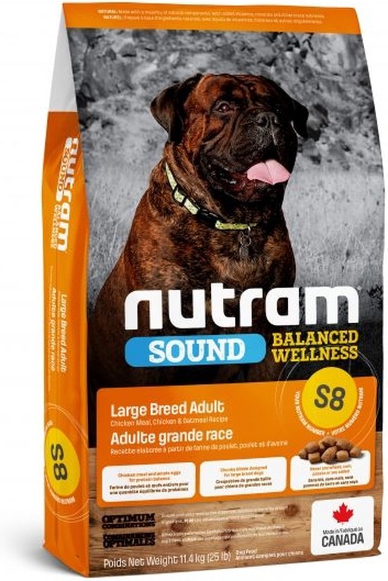 Nutram hondenvoer Adult Large Breed S8 11,4 kg
