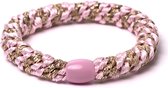 Banditz Haarelastiekje en armbandje 2-in-1 baby pink gold twist  | DEZELFDE DAG VERZONDEN (vóór 15.00u besteld)