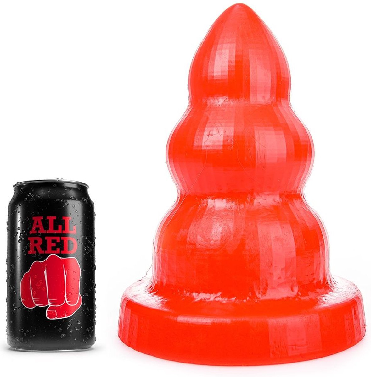 Goedkoopste All Red - Triple Pleasure Buttplug - Rood M