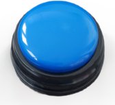 Soundbutton recordable praatknop - blauw - sound button / knop met geluid, praatknop / antwoordbutton - hebbeding, kantoorartikel