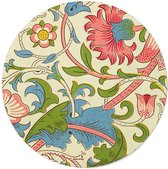 Walljar - William Morris - Lodden - Muurdecoratie - Dibond wandcirkel