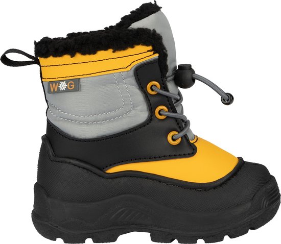 Winter-grip Snow Flake - Snowboots Junior Teddy - Zwart/Geel - maat 31