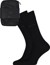 HUGO BOSS cadeauset sokken (2-pack) - zwart in tasje -  Maat: 40-46