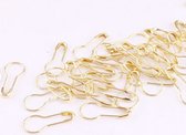 POP | Veiligheidsspelden Lamp veiligheidsspeld Peer brei PIN Stitch markers tag pinnen licht goud ±250 stuks 9.5x21mm