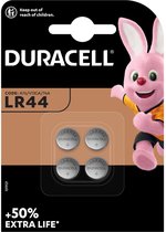 Duracell Specialty LR44 Alkaline-knoopcelbatterij 1,5V, verpakking van 4 stuks (76A/A76/V13GA)