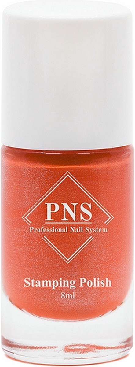 Goedkoopste PNS Stamping Polish No.35 Oranje met Glitter