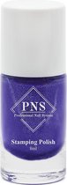 PNS Stamping Polish No.08 Violet Glitter