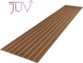 Marine teak floor - faux - foam - EVA - 2400x1200x6mm - antislip - bruin - bootvloer - jachtvloer - luxe - boot - teak - flooring - uitstraling - zomer -