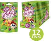 The Jelly Bean Factory 12 stazakken van 113g met een mix van zure jelly beans Snoep - Zuur snoep - Jelly beans in 9 verschillende zure smaken - Unieke showdoos