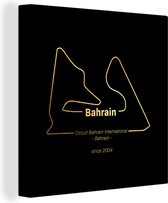 Canvas Schilderij Bahrein - Formule 1 - Circuit - 50x50 cm - Wanddecoratie