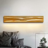 Houten wandlamp | Verlichting | Nachtlamp | Slaapkamer | Woonkamer | Hal | Binnenverlichting | 50 CM