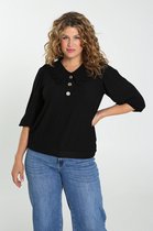 Paprika Dames T-shirt in koel kreuktricot - T-shirt - Maat 46