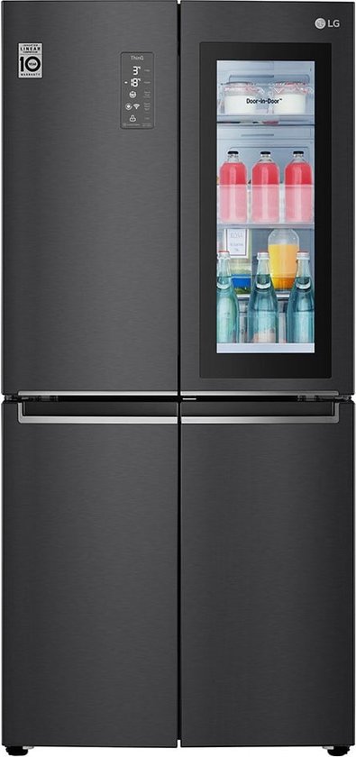 LG GMQ844MC5E amerikaanse koelkast Vrijstaand 530 l E Zwart