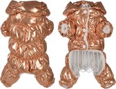 Isomes Dunne Hondenjas - Modieuze Hondenkleding - Gewatteerde Puffer Jas - Glanzend - voor Alle Honden - Goud - Maat L