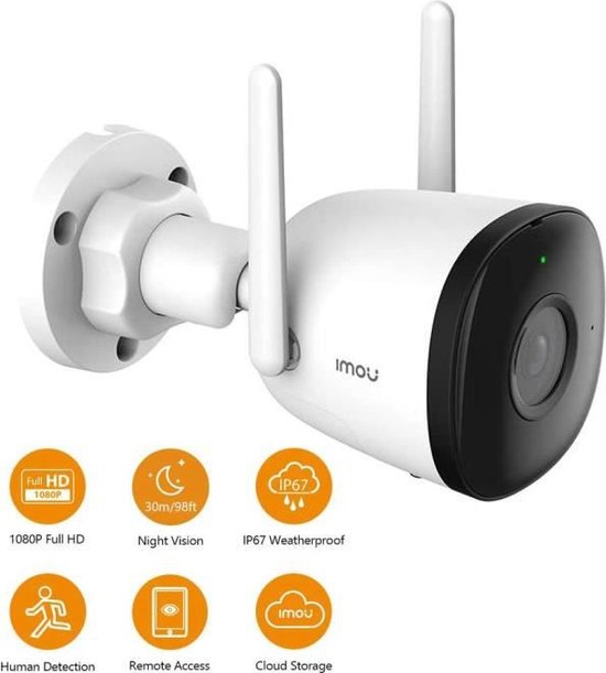 Caméra De Sécurité Intelligente Sans Fil, Caméra De Surveillance Extérieure 1080P App Control