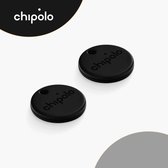 Chipolo One - Bluetooth GPS Tracker - Keyfinder Sleutelvinder - 2-Pack - Zwart