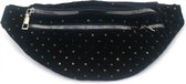 MiHella - Heuptas - Fluweel en Pailletten - Waist Bag - 30x12 cm - Zwart