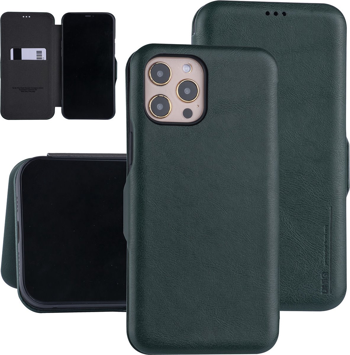 UNIQ Accessory Groen hoesje iPhone 12 Pro Max - Book Case