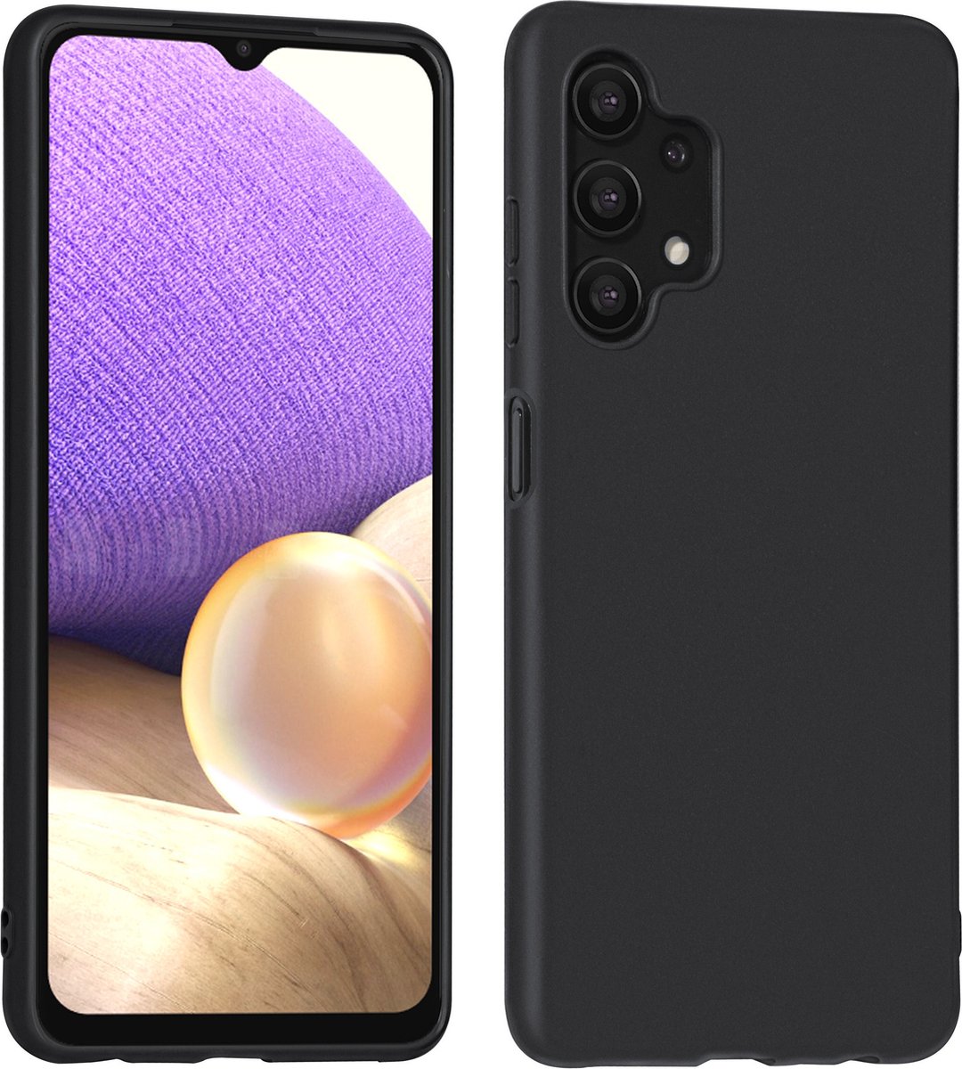 Zwart hoesje voor Samsung Galaxy A32 - Back Cover - TPU - 5G