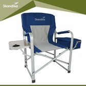 Skandika Tepsa Campingstoel – Campingstoel opvouwbaar - Kampeerstoel - Comfortabele klapstoel met tafel en koelvak, tot max. 150 kg, inklapbaar, bekerhouder - Klapstoel voor kamperen, camping