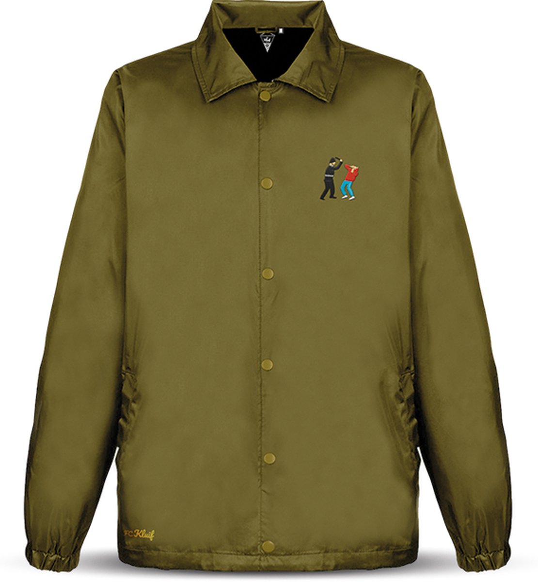 FC Kluif 'Bobby Hooligan' Coach jacket - Maat L / Large - Heren lifestyle jas - Groen