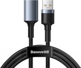 Baseus USB 3.0 Naar USB 3.0 Female 1  Meter   Oplaadkabel - kabel 3.0  USB geschikt  - USB oplaadkabel Donkergrijs  (CADKLF-B0G)