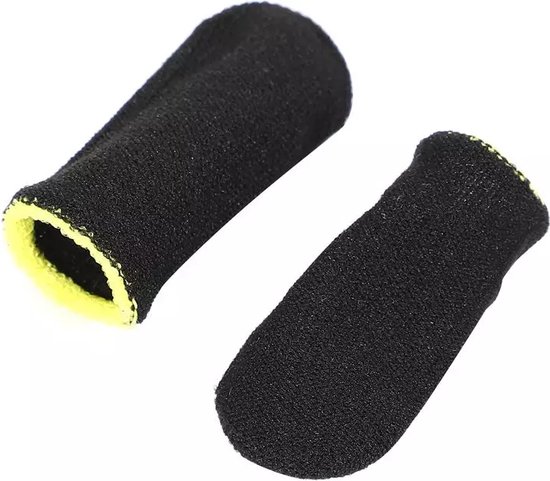 Gants de jeu jaunes pour écran tactile 2 pièces - Fibre de carbone