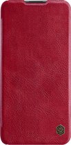 Nillkin Qin PU Leather Book Case - Xiaomi Redmi Note 9T - Rood