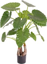 Olifantsoor - Alocasia - calidora - kunstplant - 120cm - 20 bladeren - Ø 110cm - 3 stammen