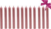 Luxe Dinerkaarsen 12 Stuks - Roze Kaarsen set - Kaarsen 19,5cm - Giftset - Paraffine Kaarsen - Cadeau - Cadeau voor vrouw - Dinerkaars