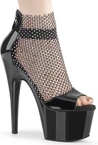 Pleaser Plateau Laarzen, Paaldans schoenen -37 Shoes- ADORE-765RM Paaldans schoenen Zwart