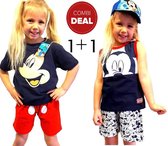 Disney Mickey Mouse - shortama's - 1+1 - COMBIDEAL - unisex - maat 116
