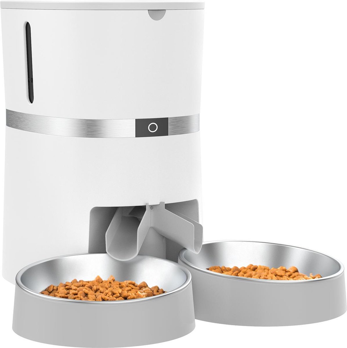 Pitt & Co. Dubbele Voerbak Drinkbak Kat Met Automatische Waterdispenser Voor 2 Katten