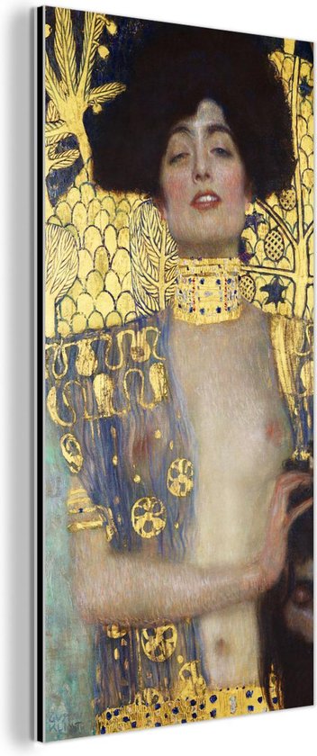 Décoration murale Métal - Peinture Aluminium - Judith - Gustav Klimt - 80x160 cm